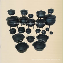 Full Size Preseasoned Cast Iron Potjie Pots/Cauldron